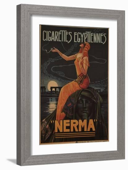 Egyptian Cigarettes Nerma, 1924-Gaspar Camps-Framed Giclee Print