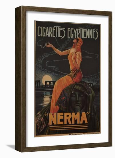 Egyptian Cigarettes Nerma, 1924-Gaspar Camps-Framed Giclee Print