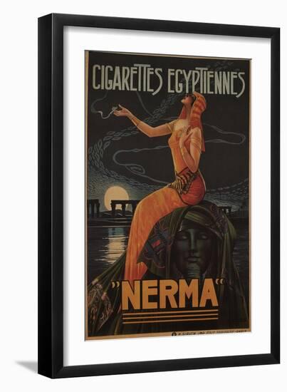 Egyptian Cigarettes Nerma, 1924-Gaspar Camps-Framed Giclee Print