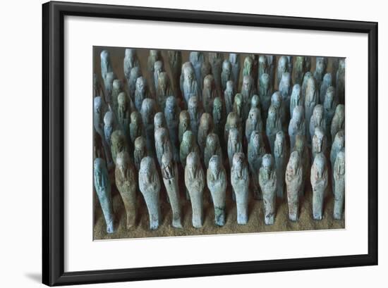 Egyptian Civilization. Shabtis. from Bahariya Oasis, Sheik Souby, Governor's Tomb, Tomb of Nassa-null-Framed Giclee Print