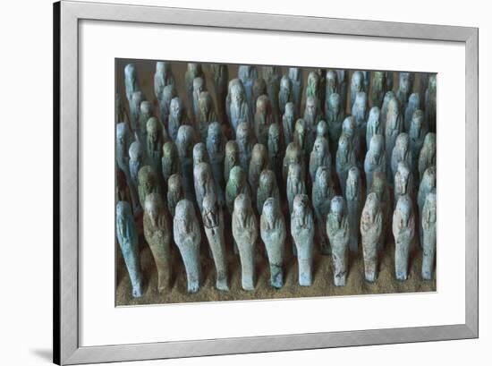 Egyptian Civilization. Shabtis. from Bahariya Oasis, Sheik Souby, Governor's Tomb, Tomb of Nassa-null-Framed Giclee Print