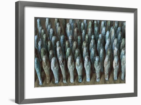 Egyptian Civilization. Shabtis. from Bahariya Oasis, Sheik Souby, Governor's Tomb, Tomb of Nassa-null-Framed Giclee Print