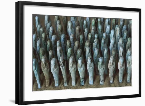 Egyptian Civilization. Shabtis. from Bahariya Oasis, Sheik Souby, Governor's Tomb, Tomb of Nassa-null-Framed Giclee Print