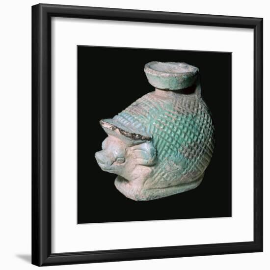 Egyptian cosmetic vessel in the shape of a hedgehog. Artist: Unknown-Unknown-Framed Giclee Print