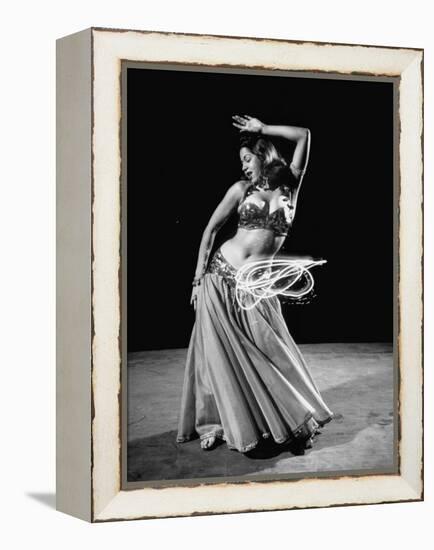 Egyptian Dancer Samia Gamal, Thrusting Sidewise to Make a Lassolike Pattern-Loomis Dean-Framed Premier Image Canvas