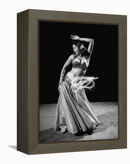 Egyptian Dancer Samia Gamal, Thrusting Sidewise to Make a Lassolike Pattern-Loomis Dean-Framed Premier Image Canvas