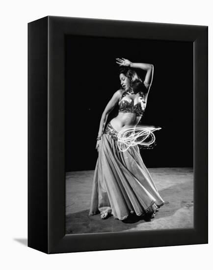 Egyptian Dancer Samia Gamal, Thrusting Sidewise to Make a Lassolike Pattern-Loomis Dean-Framed Premier Image Canvas
