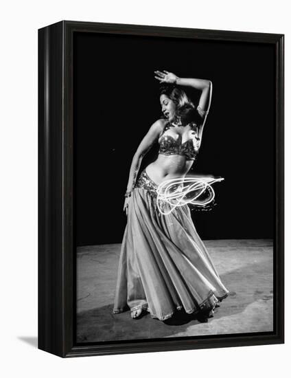 Egyptian Dancer Samia Gamal, Thrusting Sidewise to Make a Lassolike Pattern-Loomis Dean-Framed Premier Image Canvas