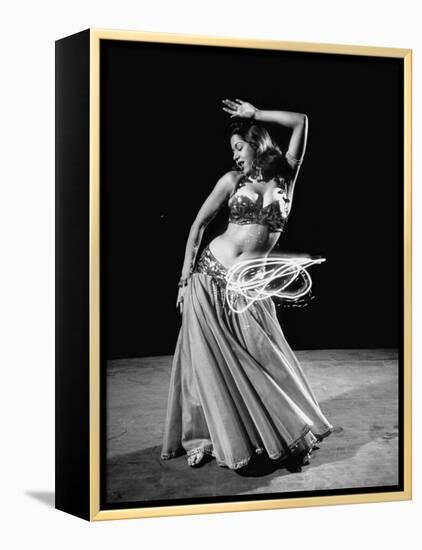 Egyptian Dancer Samia Gamal, Thrusting Sidewise to Make a Lassolike Pattern-Loomis Dean-Framed Premier Image Canvas