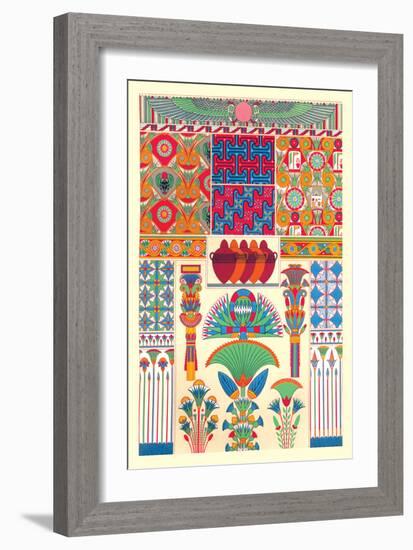 Egyptian Decor-Racinet-Framed Art Print