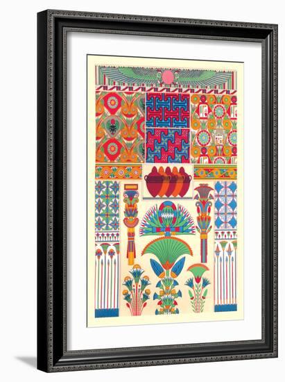 Egyptian Decor-Racinet-Framed Art Print