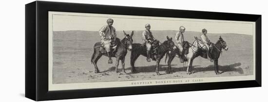 Egyptian Donkey-Boys at Cairo-null-Framed Premier Image Canvas