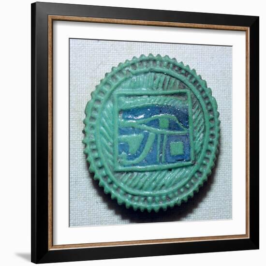 Egyptian faience amulet. Artist: Unknown-Unknown-Framed Giclee Print