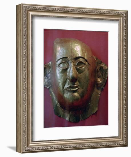 Egyptian gold death mask of Prince Khaemweset, 13th century BC. Artist: Unknown-Unknown-Framed Giclee Print