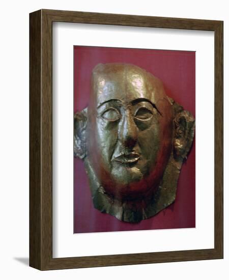 Egyptian gold death mask of Prince Khaemweset, 13th century BC. Artist: Unknown-Unknown-Framed Giclee Print