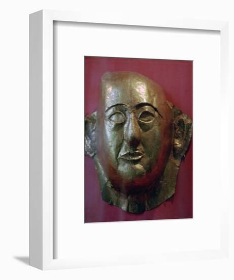 Egyptian gold death mask of Prince Khaemweset, 13th century BC. Artist: Unknown-Unknown-Framed Giclee Print