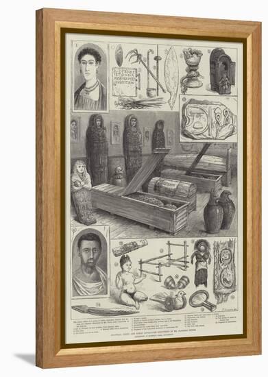 Egyptian, Greek, and Roman Antiquities Discovered by Mr Flinders Petrie-null-Framed Premier Image Canvas