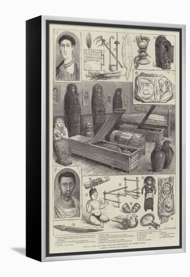 Egyptian, Greek, and Roman Antiquities Discovered by Mr Flinders Petrie-null-Framed Premier Image Canvas