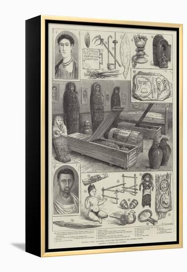 Egyptian, Greek, and Roman Antiquities Discovered by Mr Flinders Petrie-null-Framed Premier Image Canvas