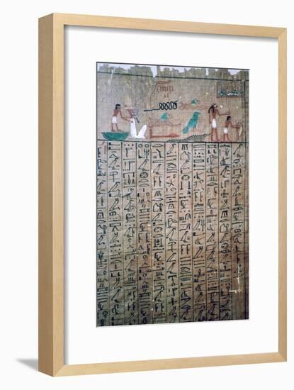 Egyptian hieroglyphs from a Book of the Dead. Artist: Unknown-Unknown-Framed Giclee Print