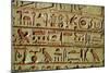 Egyptian hieroglyphs on a funerary stele. Artist: Unknown-Unknown-Mounted Giclee Print