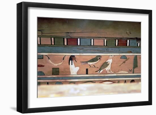 Egyptian Hieroglyphs on inner wall of coffin of steward, Seni, El Bersha, Egypt, c2000 BC-Unknown-Framed Giclee Print