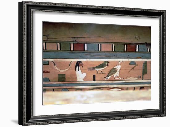 Egyptian Hieroglyphs on inner wall of coffin of steward, Seni, El Bersha, Egypt, c2000 BC-Unknown-Framed Giclee Print