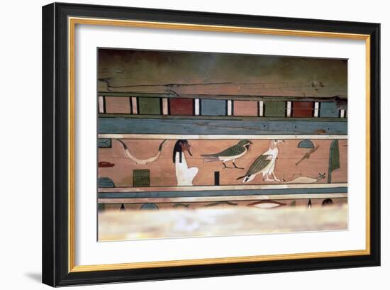 Egyptian Hieroglyphs on inner wall of coffin of steward, Seni, El Bersha, Egypt, c2000 BC-Unknown-Framed Giclee Print