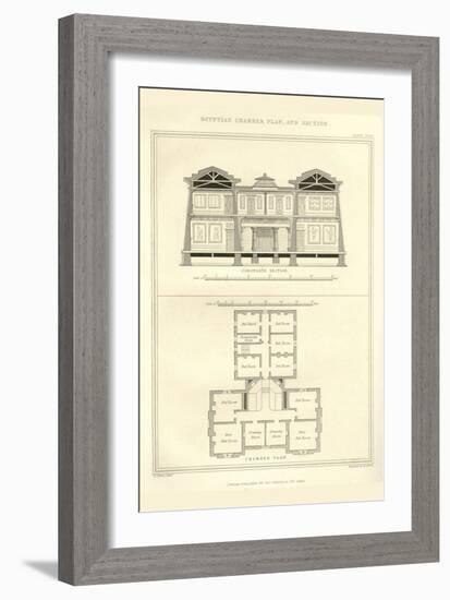 Egyptian Interior Plan-Richard Brown-Framed Art Print