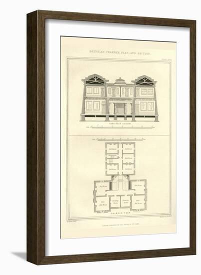 Egyptian Interior Plan-Richard Brown-Framed Art Print