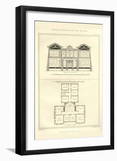 Egyptian Interior Plan-Richard Brown-Framed Art Print