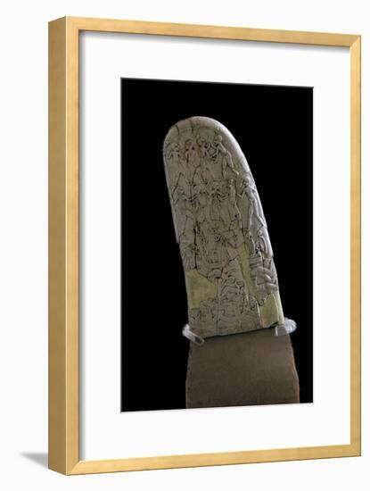 Egyptian ivory handle of a dagger. Artist: Unknown-Unknown-Framed Giclee Print