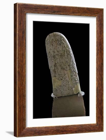 Egyptian ivory handle of a dagger. Artist: Unknown-Unknown-Framed Giclee Print