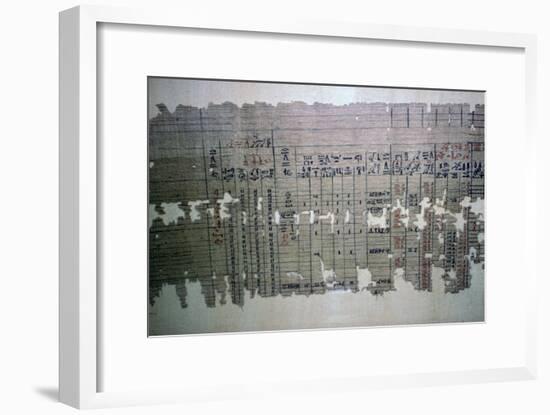 Egyptian monthly accounts from the archive of a temple. Artist: Unknown-Unknown-Framed Giclee Print