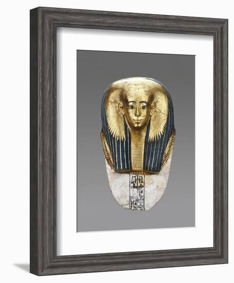 Egyptian Mummy Mask Satdjehuty-null-Framed Art Print