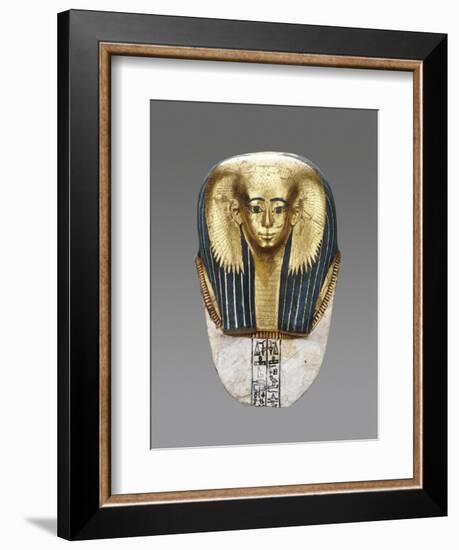 Egyptian Mummy Mask Satdjehuty-null-Framed Art Print