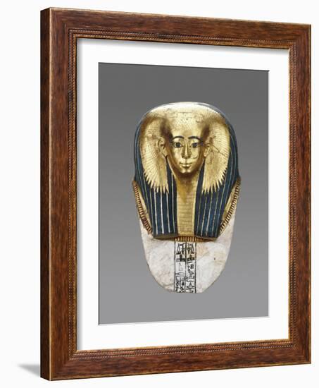 Egyptian Mummy Mask Satdjehuty-null-Framed Art Print