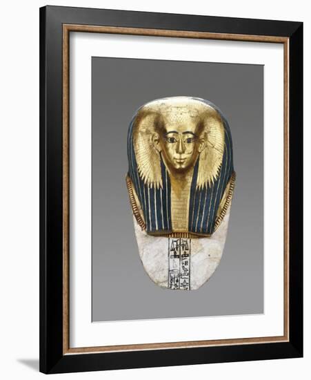 Egyptian Mummy Mask Satdjehuty-null-Framed Art Print