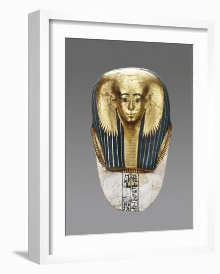 Egyptian Mummy Mask Satdjehuty-null-Framed Art Print