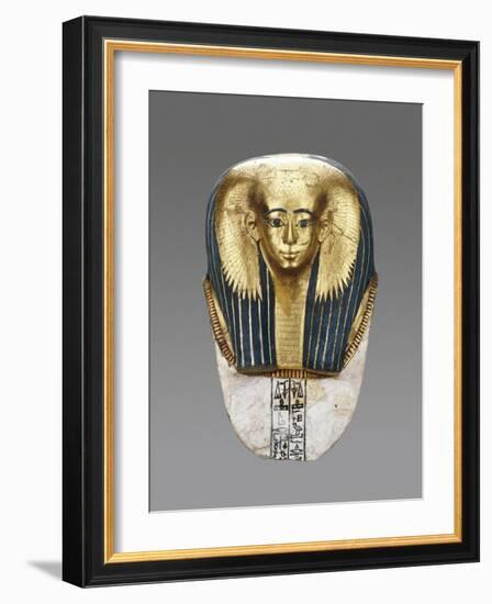 Egyptian Mummy Mask Satdjehuty-null-Framed Art Print