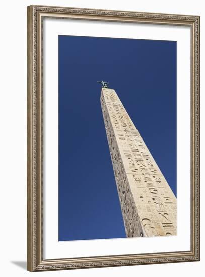 Egyptian Obelisk at Piazza Del Popolo, Rome, Italy-null-Framed Giclee Print