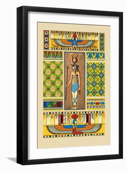 Egyptian Ornamental Patterns-J. Gardner Wilkinson-Framed Art Print