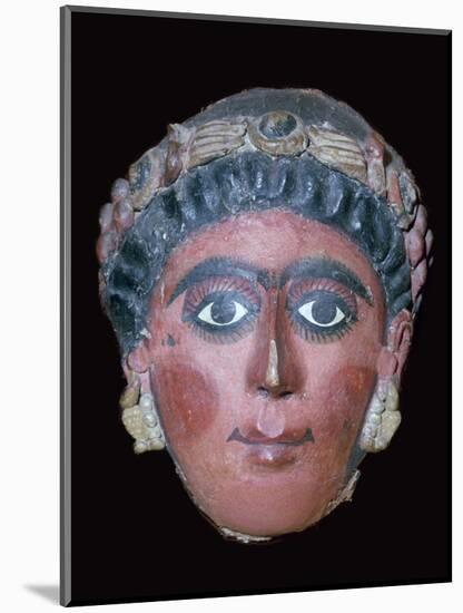 Egyptian painted funerary mask, 2nd century BC. Artist: Unknown-Unknown-Mounted Giclee Print