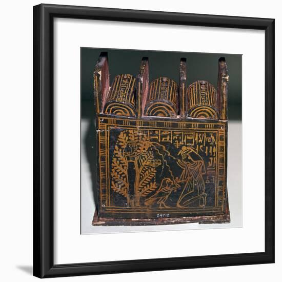 Egyptian painted shabti-box of Anhai-Unknown-Framed Giclee Print
