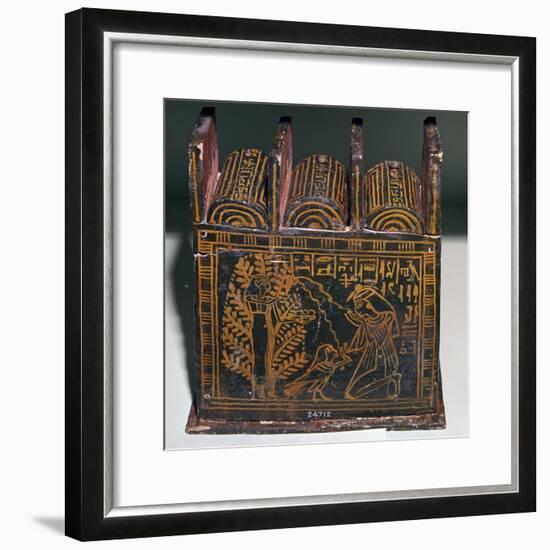Egyptian painted shabti-box of Anhai-Unknown-Framed Giclee Print