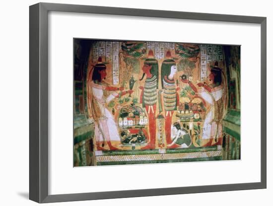 Egyptian painting inside a coffin. Artist: Unknown-Unknown-Framed Giclee Print