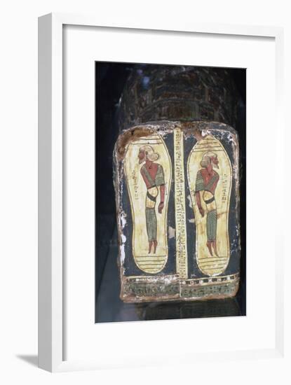 Egyptian Painting of Captives on Feet of Mummy of a Pharaoh-Unknown-Framed Giclee Print