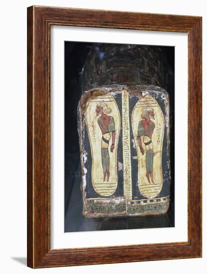 Egyptian Painting of Captives on Feet of Mummy of a Pharaoh-Unknown-Framed Giclee Print