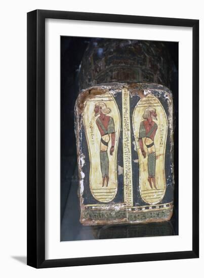 Egyptian Painting of Captives on Feet of Mummy of a Pharaoh-Unknown-Framed Giclee Print