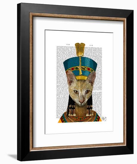 Egyptian Queen Cat-Fab Funky-Framed Art Print